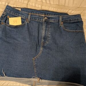 Levi's Blue Denim Mini Skirt